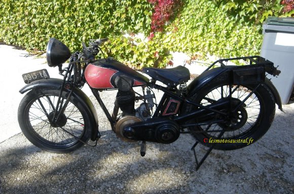 Motocyclette Austral Type V modèle N.V. de 1930