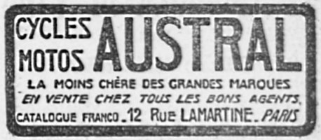 Publicité en 1912